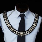 Blue Lodge Silver Masonic Freemason Officers Collar (For All Offices!)