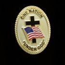 One Nation Under God American Flag Lapel Pin