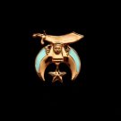 Copper Shriners Scimitar Masonic Freemason Lapel Pin