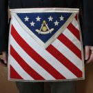 U.S. American Flag Freemason Masonic F&AM Past Master Apron 