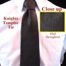 York Rite Knights Templar Crown Black Freemason Masonic Tie