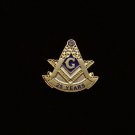 Blue Lodge 25 Years Freemason Masonic Lapel Pin