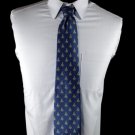 Blue Lodge Gold On Blue Freemason Masonic Silk Tie!