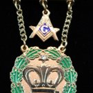 Amaranth Past Royal Patron 1 Stone & Square & Compass Masonic Jewel
