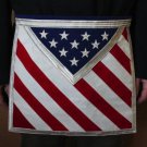 Blue Lodge Patriotic Masonic Freemason U.S. Flag Apron