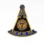 AF&AM Past Master No Square Masonic Freemason Patch