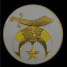 Shriners Masonic White Car Bumper Sticker