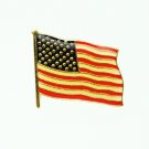 American Flag Stamped 1'' Patriotic Lapel Pin AF3