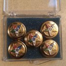 Order Of The Eastern Star OES Button Cover Tux Set Model No. 2 ONLY 2 SETS LEFT!