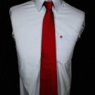 Scottish Rite Red Cross Of Constantine RCC Black On Red Masonic Tie Scottish Rite Red Cross Of Constantine RCC Black On Red Masonic Tie