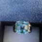 7.5Ct Blue Topaz .925 Sterling Silver Ring Size 6