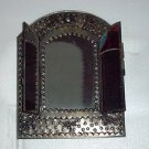 Embossed Tin Mirror from Mexico