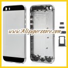High Quality Full Housing Faceplates for iPhone 5s w/ Buttons SIM Card Tray - Grey / Black