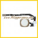 White for iPhone 5s Home Button with PCB Membrane Flex Cable (OEM)