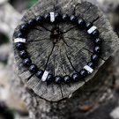 Men's Onyx and Crystal Bracelet
