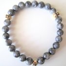 Men's Triple Threat Gemstone Bracelet- Labradorite