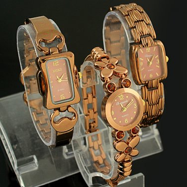 3pcs Luxury Womens Lady Ladies Girls Analog Stainless Steel Quartz Wrist Watches, Free Shipping