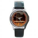 Soundhole Allison AJ Model B Jumbo Guitar Style Round Metal Watch