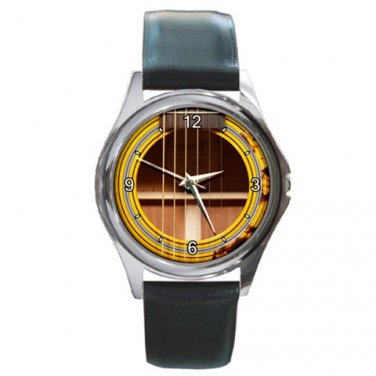 Soundhole Blueridge BR-143 000 Guitar Style Round Metal Watch