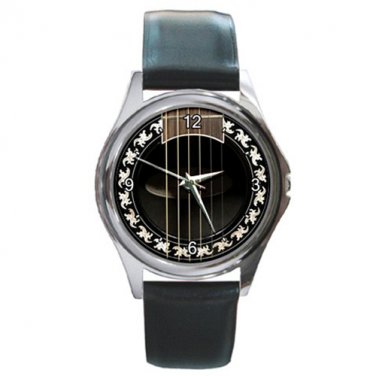 Soundhole Ovation 1777LX Legend Guitar Style Round Metal Watch