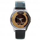 Soundhole Martin D-28 Dan Tyminski Guitar Style Round Metal Watch Soundhole Martin D-28 Dan Tyminski Guitar Style Round Metal Watch