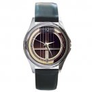 Soundhole Huss & Dalton D-RH Model Dreadnought Guitar Style Round Metal Watch