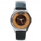 Soundhole Schoenberg Soloist Guitar Style Round Metal Watch