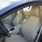 LEATHERETTE & SYNTHETIC TWO FRONT TAN (BEIGE) CAR SEAT COVERS (Fits VOLVO S40 V40 S60 S70 V70 S80)