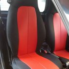 Fits SMART FORTWO 2007-2014 451 MIX LEATHERETTE & SYNTHETIC TWO RED/BLACK CAR SEAT COVERS