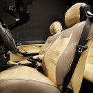 MIX COTTON TOWEL & SYNTHETIC TWO FRONT CAR SEAT COVERS (Fits BMW 3 E93 CONVERTIBLE)