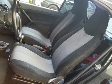 Fits SMART FORTWO 2007-2014 451 TWO FRONT CUSTOM SYNTHETIC AND VELOUR CAR SEAT COVERS