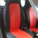 Fits SMART ROADSTER MIX LEATHERETTE & SYNTHETIC TWO RED/BLACK CUSTOM CAR SEAT COVERS