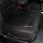 MIX L. CARBON FIBER & SYNTHETIC TWO FRONT BLACK CAR SEAT COVERS (Fits BMW 3 E36 CONVERTIBLE)