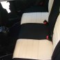 Fits FIAT BRAVO 2007-NOW MIX LEATHERETTE & SYNTHETIC FRONT & REAR SUGAR/BLACK CAR SEAT COVERS