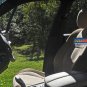 TWO FRONT CUSTOM SYNTHETIC VELOUR BEIGE CAR SEAT COVERS (Fits BMW X5 1999-2006)