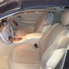 MIX LEATHERETTE and SYNTHETIC TWO FRONT TAN CUSTOM CAR SEAT COVERS (Fits MERCEDES CLK-Class W209)