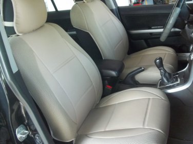 Fits LAND ROVER FREELANDER-2 LEATHERETTE & SYNTHETIC TWO FRONT CUSTOM TAN (BEIGE) CAR SEAT COVERS