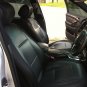 MIX L. CARBON FIBER & SYNTHETIC TWO FRONT BLACK CAR SEAT COVERS (Fits BMW X5 E70 2007-2013)