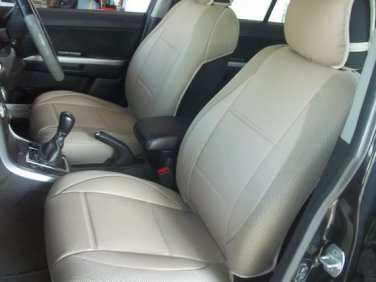Fits VW GOLF 2009-2013 3 DRS MK6 LEATHERETTE & SYNTHETIC TWO FRONT TAN (BEIGE) CAR SEAT COVERS