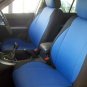 Fits VW GOLF 2009-2013 3 DRS MK6 LEATHERETTE & SYNTHETIC TWO FRONT CUSTOM BLUE BLACK CAR SEAT COVERS