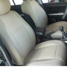 VW GOLF 2006-2010 5 Drs MK5 MIX LEATHERETTE & SYNTHETIC TWO FRONT CUSTOM TAN (BEIGE) CAR SEAT COVERS