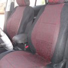 for VW AMAROK two Front Fancy Cotton & Synthetic Red Black (K45) Car Seat Covers