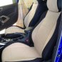 Ford Mondeo 2000–2007 TWO FRONT CUSTOM BEIGE/BLACK VELOUR SYNTHETIC CAR SEAT COVERS