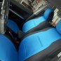 Ford Mondeo 2007–2013 TWO FRONT CUSTOM BLUE/BLACK DIAMOND SYNTHETIC CAR SEAT COVERS
