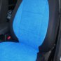 Ford Mondeo 2007&acirc;��2013 TWO FRONT CUSTOM BLUE/BLACK VELOUR SYNTHETIC CAR SEAT COVERS