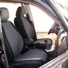 Ford Mondeo 2007–2013 two Front Fancy Cotton & Synthetic Gray Black (K41) Car Seat Covers