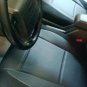 MIX LEATHERETTE & SYNTHETIC TWO FRONT BLACK CAR SEAT COVERS fits VOLVO S40 V40 S60 S70 V70 S80