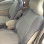 MIX LEATHERETTE & SYNTHETIC TWO FRONT CUSTOM GRAY CAR SEAT COVERS fits VOLVO S40 V40 S60 S70 V70 S80