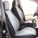 MERCEDES C-Class 2007-2013 W204 two Front Fancy Cotton & Synthetic Grey Black (K46) Car Seat Covers