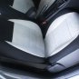 Toyota Avensis 2009–Now MIX COTTON TOWEL & SYNTHETIC TWO FRONT GREY BLACK CAR SEAT COVERS